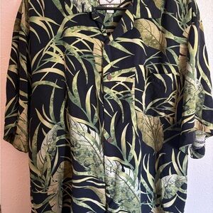 Leaf Pattern Men's Casual Shirt